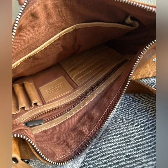 Latico Brown Leather Shoulder Bag - Picture 3 of 6